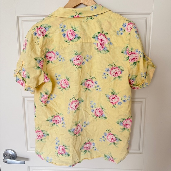 Lauren Ralph Lauren Vintage 90s Linen Button Down Shirt - Picture 5 of 6